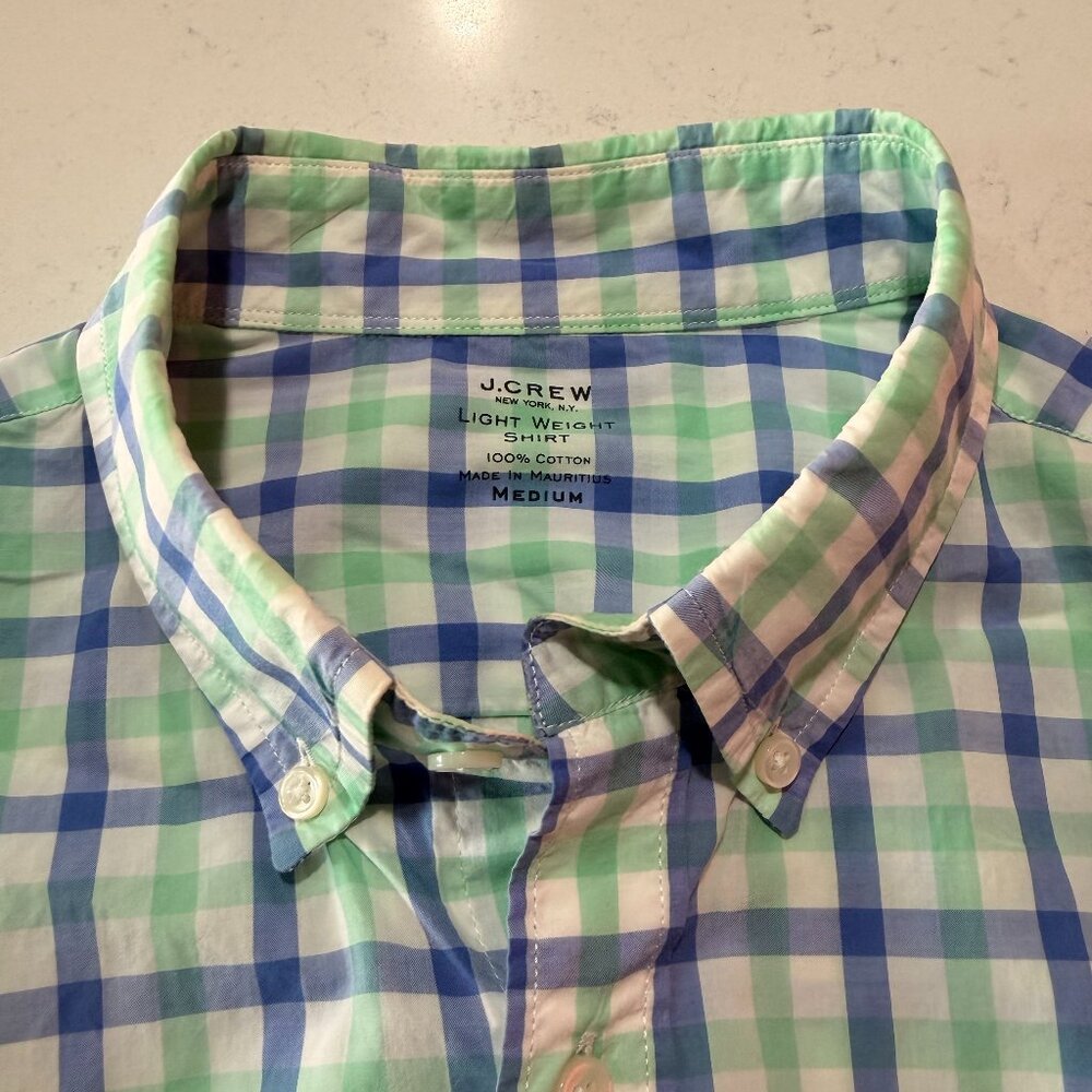 J Crew Secret Wash Long Sleeve Button Down Medium Cut